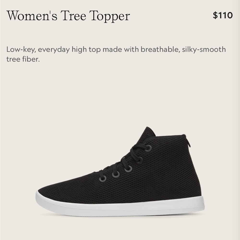 Allbirds, high top Sneakers “tree topper”